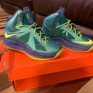 Nike LeBron X PS Elite Sport Turqoise/Miami Dade